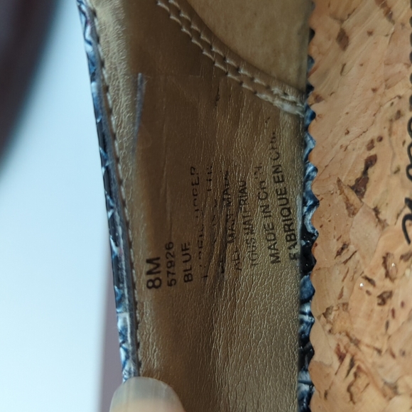 Print butterfly cork wedges shoes - Picture 5 of 5